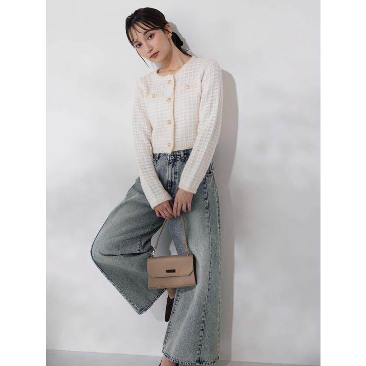 スイッチングワイドデニムパンツ | dazzlin | 詳細画像6 