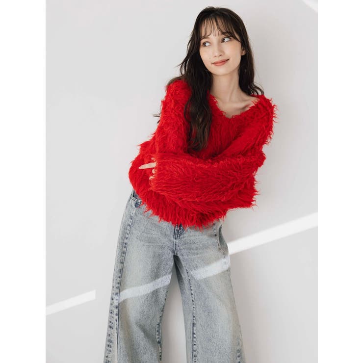 スイッチングワイドデニムパンツ | dazzlin | 詳細画像8 