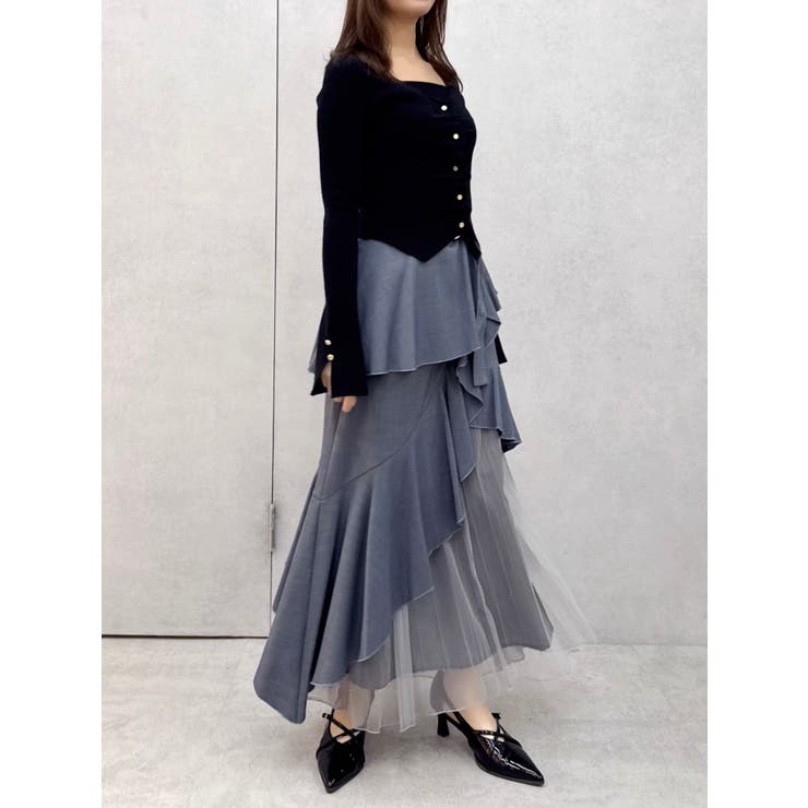 カーデカスケードトップス | dazzlin | 詳細画像2 