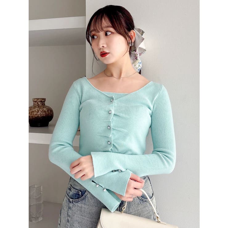 カーデカスケードトップス | dazzlin | 詳細画像35 