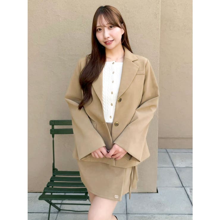 ミニケーブルスクエアニットトップス | dazzlin | 詳細画像14 