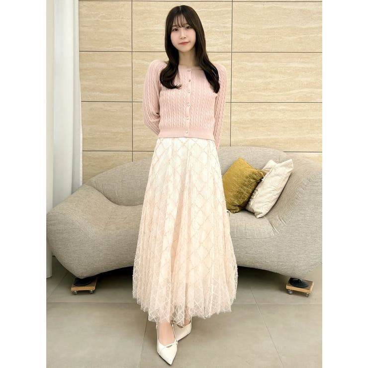 ミニケーブルスクエアニットトップス | dazzlin | 詳細画像27 