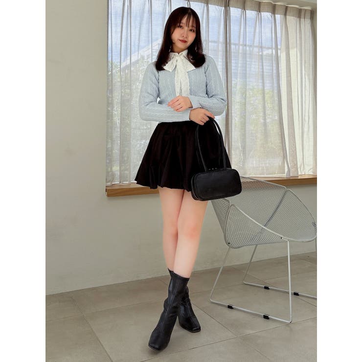 ミニケーブルスクエアニットトップス | dazzlin | 詳細画像37 