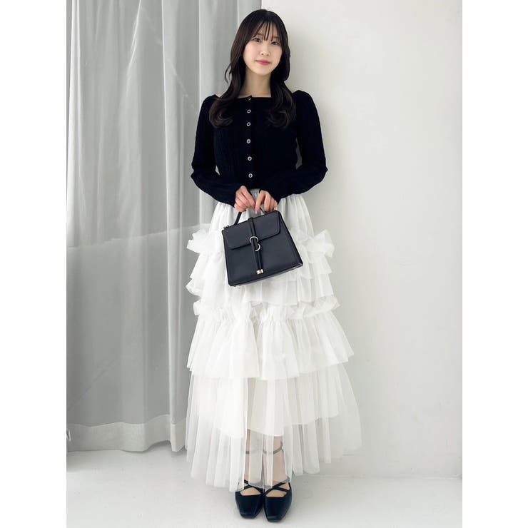 ミニケーブルスクエアニットトップス | dazzlin | 詳細画像41 