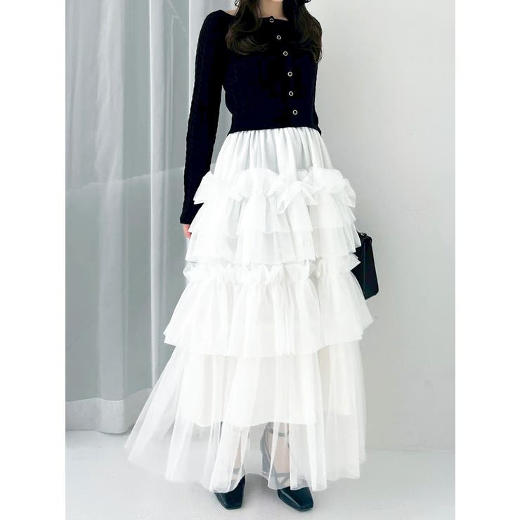 ミニケーブルスクエアニットトップス | dazzlin | 詳細画像43 