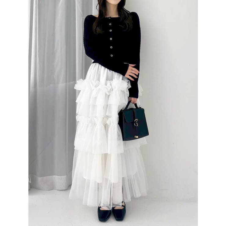 ミニケーブルスクエアニットトップス | dazzlin | 詳細画像44 