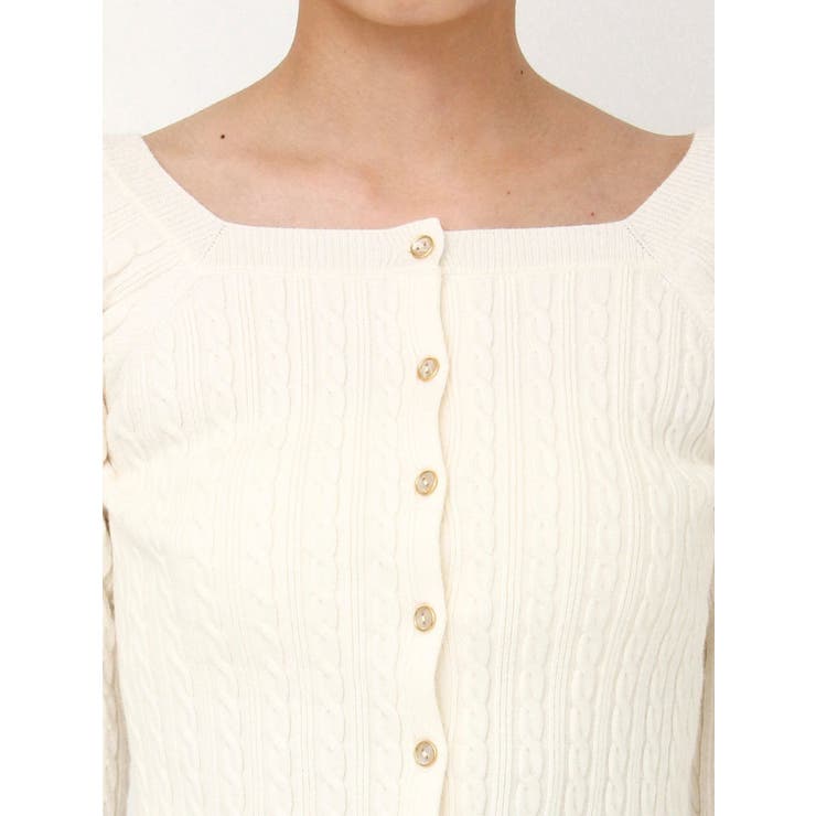 ミニケーブルスクエアニットトップス | dazzlin | 詳細画像48 