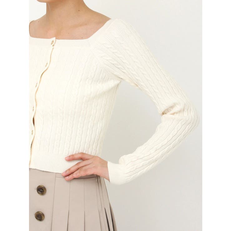 ミニケーブルスクエアニットトップス | dazzlin | 詳細画像49 