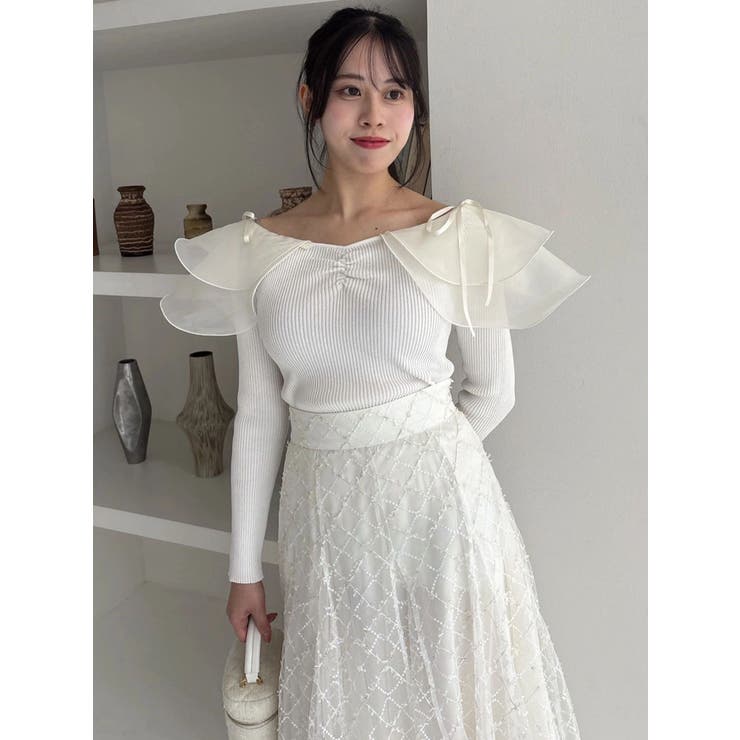 アームリボンリブプルオーバー | dazzlin | 詳細画像12 