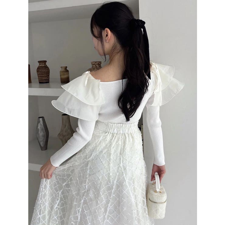 アームリボンリブプルオーバー | dazzlin | 詳細画像13 