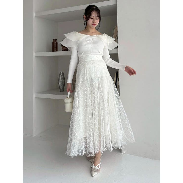 アームリボンリブプルオーバー | dazzlin | 詳細画像17 