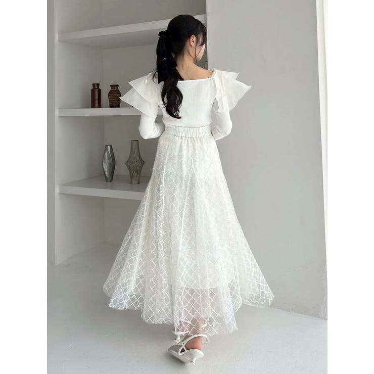 アームリボンリブプルオーバー | dazzlin | 詳細画像18 