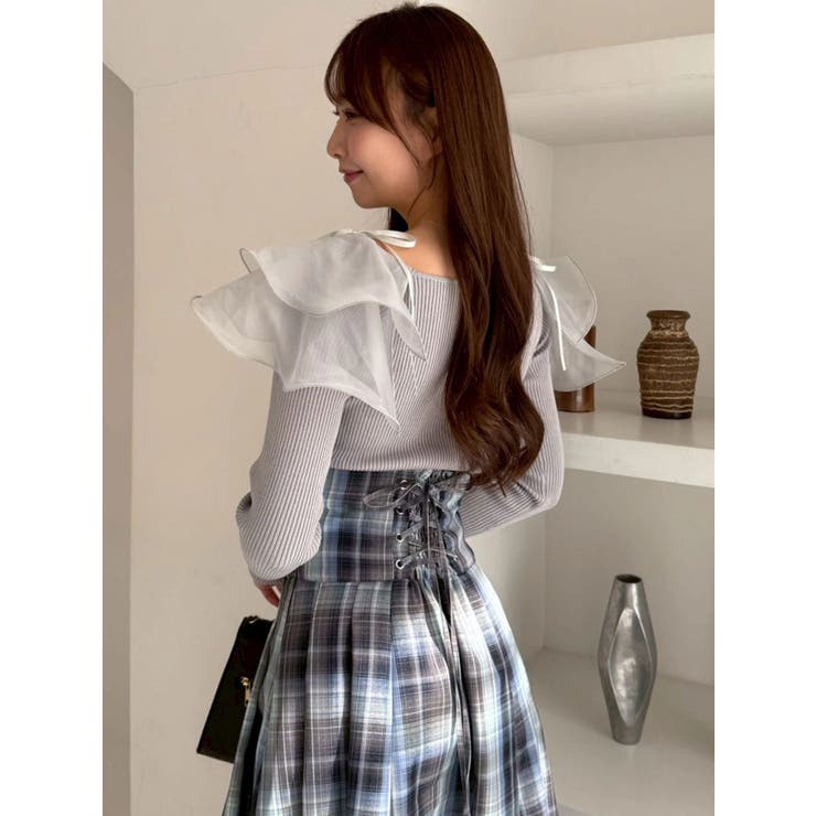 アームリボンリブプルオーバー | dazzlin | 詳細画像20 