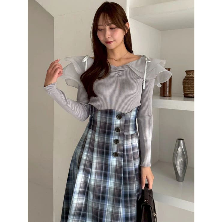 アームリボンリブプルオーバー | dazzlin | 詳細画像21 