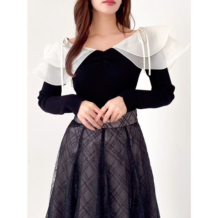 アームリボンリブプルオーバー | dazzlin | 詳細画像3 