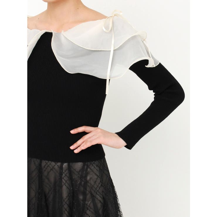 アームリボンリブプルオーバー | dazzlin | 詳細画像30 