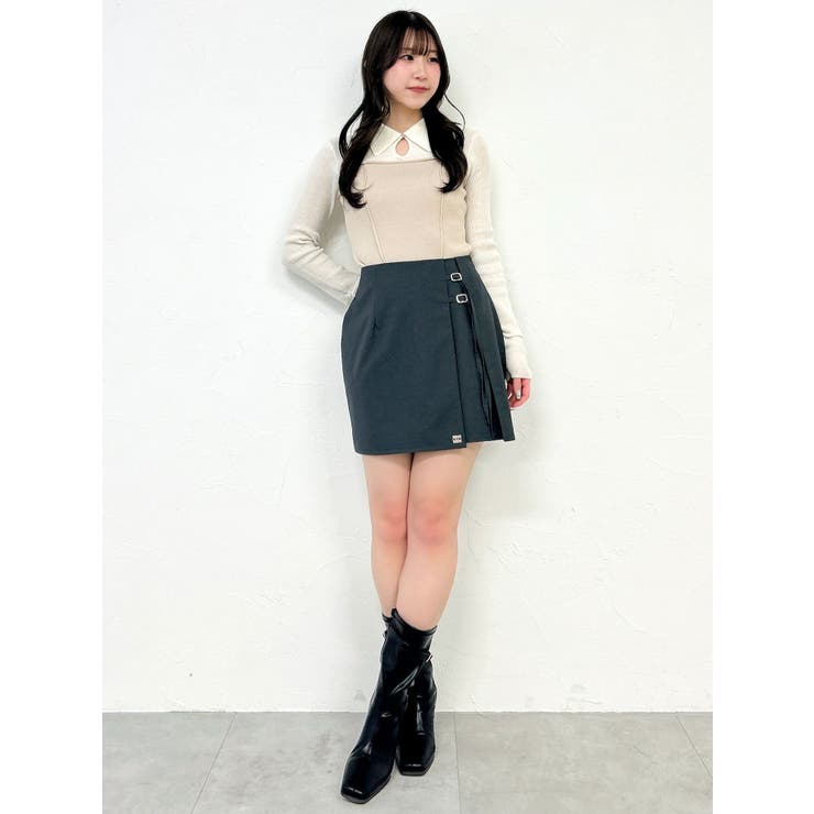 シアーレイヤードライクニットトップス | dazzlin | 詳細画像19 