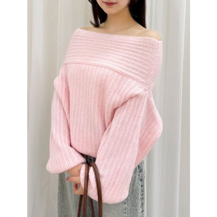 ピンク | オーバーパステリーニット | dazzlin