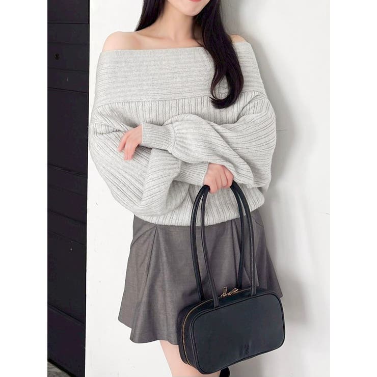 ブルー | オーバーパステリーニット | dazzlin