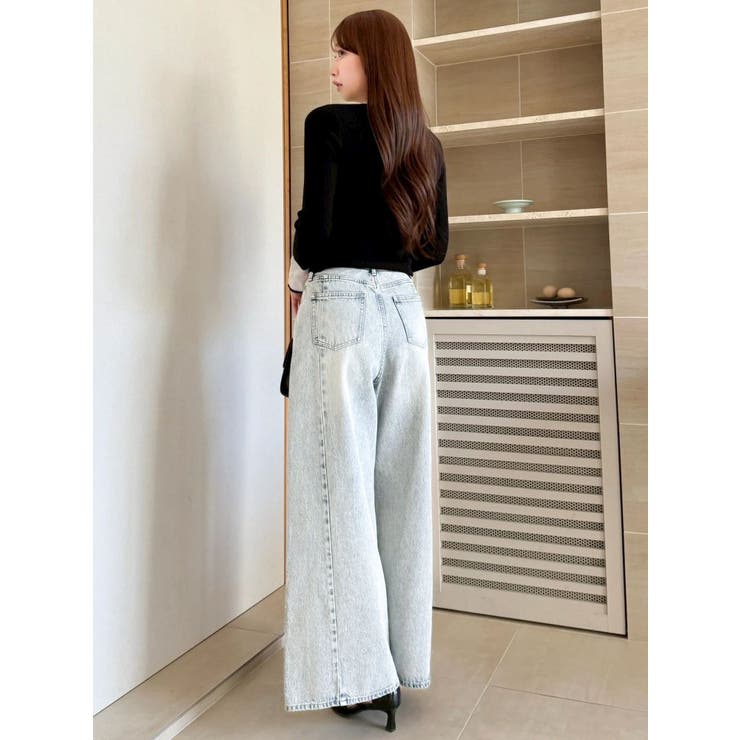 ビッグリボンシアーカフスニットトップス | dazzlin | 詳細画像10 