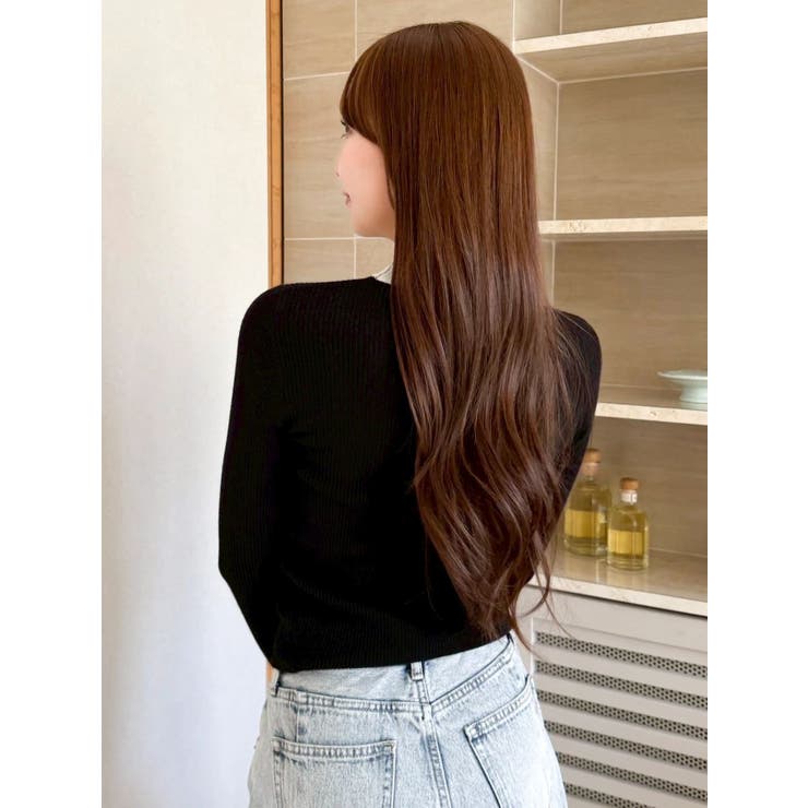 ビッグリボンシアーカフスニットトップス | dazzlin | 詳細画像6 