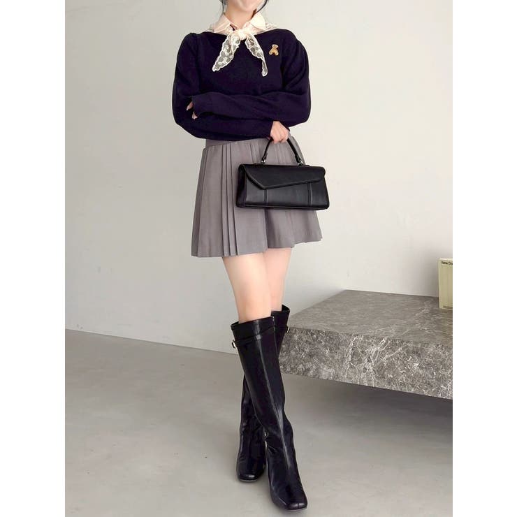 【POLO BCSコラボ】レーススカーフベア刺繍ニットトップス | dazzlin | 詳細画像21 