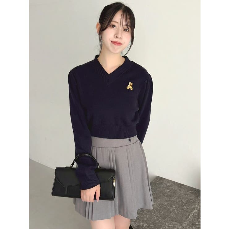 【POLO BCSコラボ】レーススカーフベア刺繍ニットトップス | dazzlin | 詳細画像23 