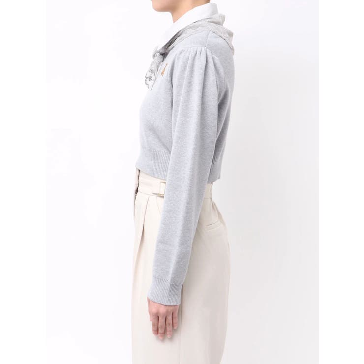 【POLO BCSコラボ】レーススカーフベア刺繍ニットトップス | dazzlin | 詳細画像32 