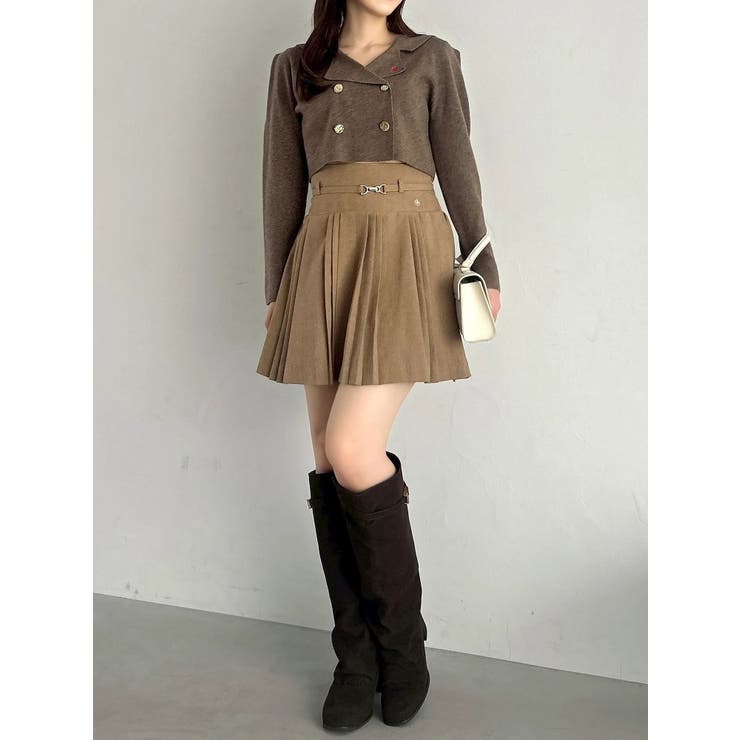 【POLO BCSコラボ】テーラーカラーニットトップス ※BROWN | dazzlin | 詳細画像21 