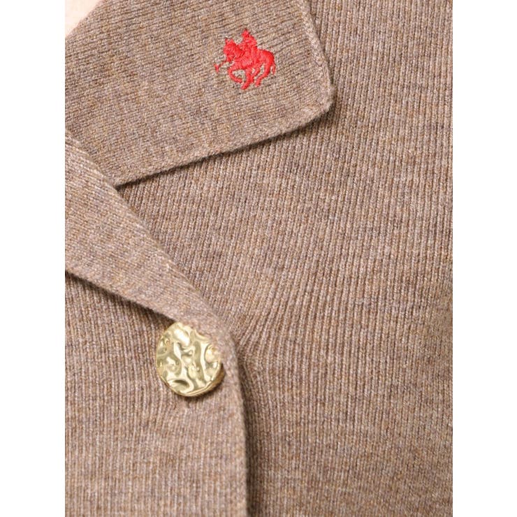 【POLO BCSコラボ】テーラーカラーニットトップス ※BROWN | dazzlin | 詳細画像32 