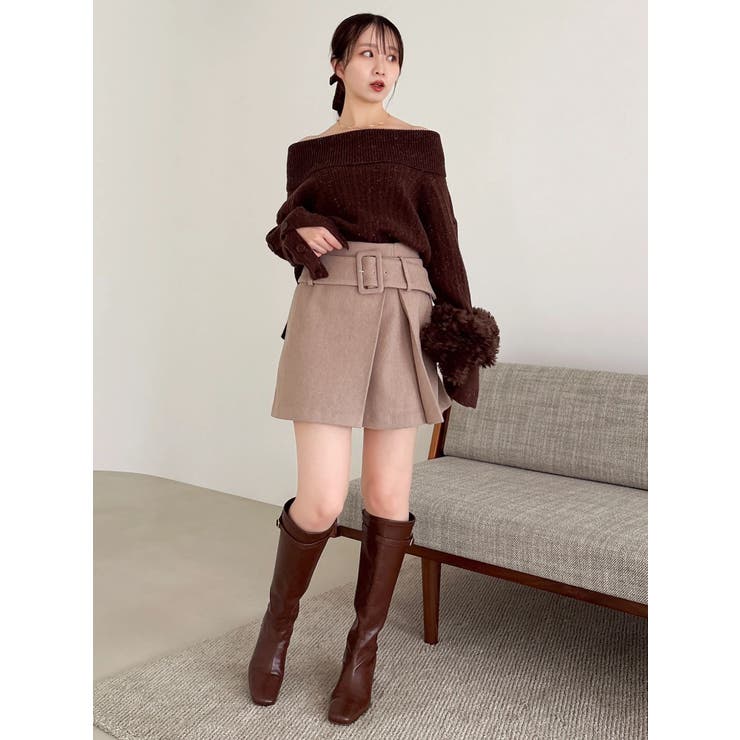 【久間田琳加コラボ】オフショルオーバーニットトップス | dazzlin | 詳細画像25 