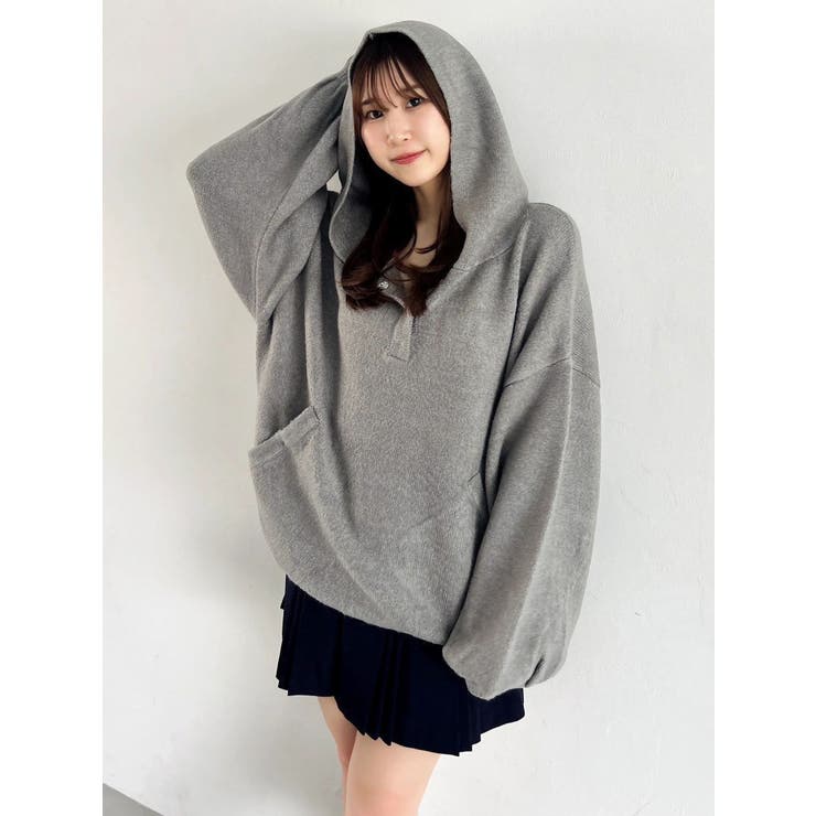 【吉田朱里】リラックスニットフーディ | dazzlin | 詳細画像38 