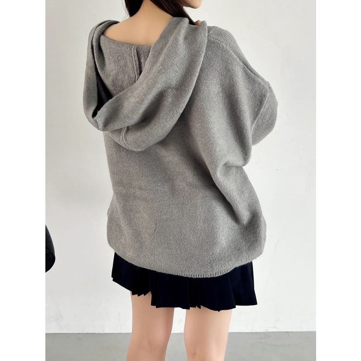 【吉田朱里】リラックスニットフーディ | dazzlin | 詳細画像39 