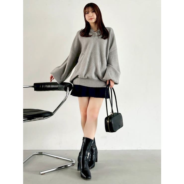 【吉田朱里】リラックスニットフーディ | dazzlin | 詳細画像43 