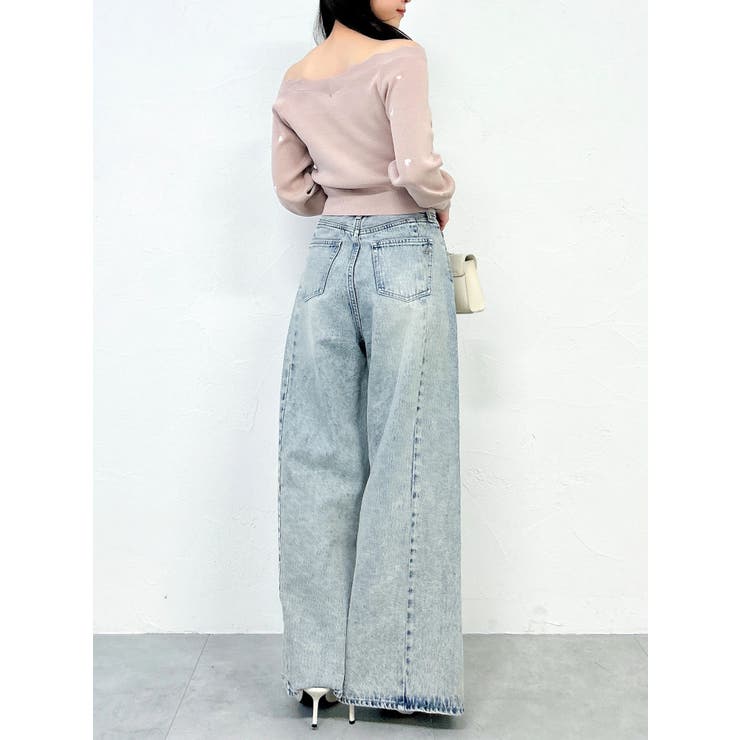 オフショルスカラップハートニット | dazzlin | 詳細画像38 