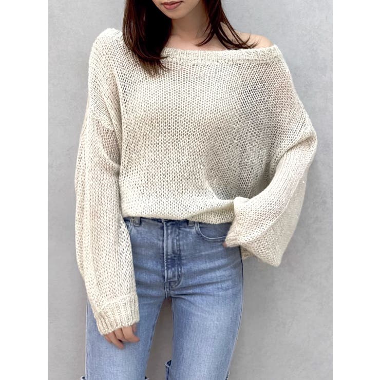 バックリボンスパンコールモヘアタッチニット | dazzlin | 詳細画像26 