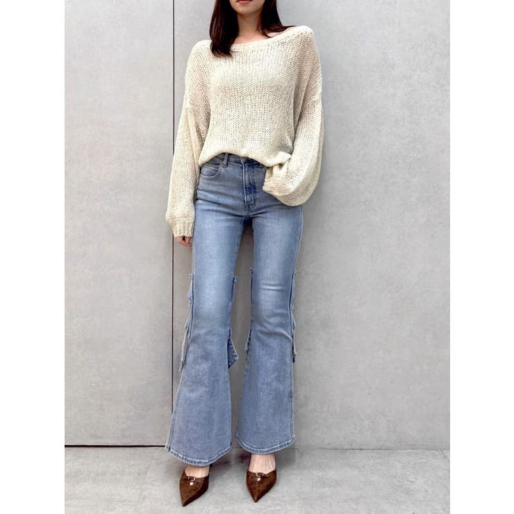 バックリボンスパンコールモヘアタッチニット | dazzlin | 詳細画像31 