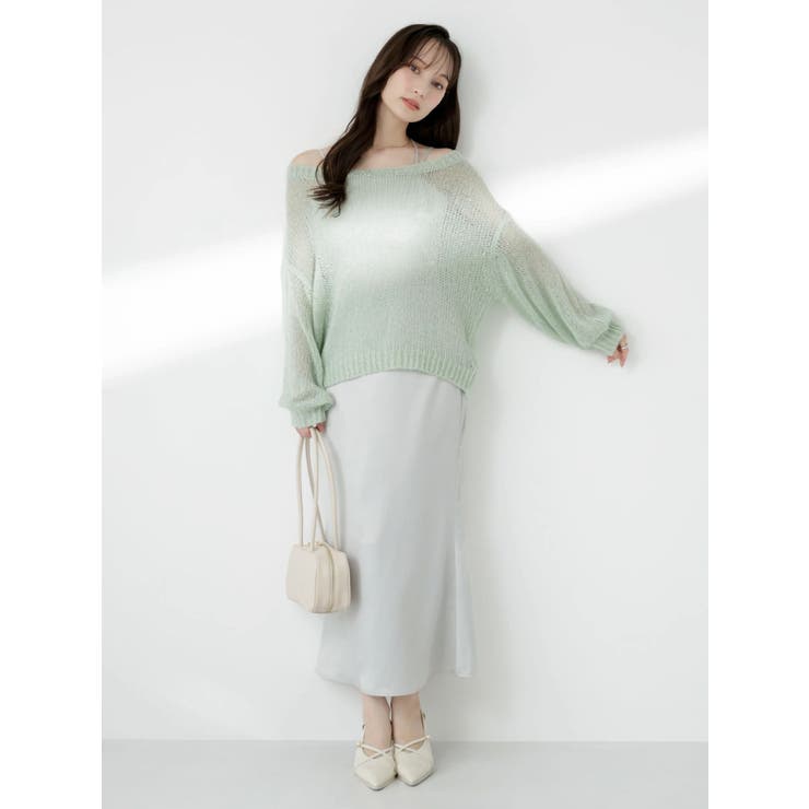 バックリボンスパンコールモヘアタッチニット | dazzlin | 詳細画像5 