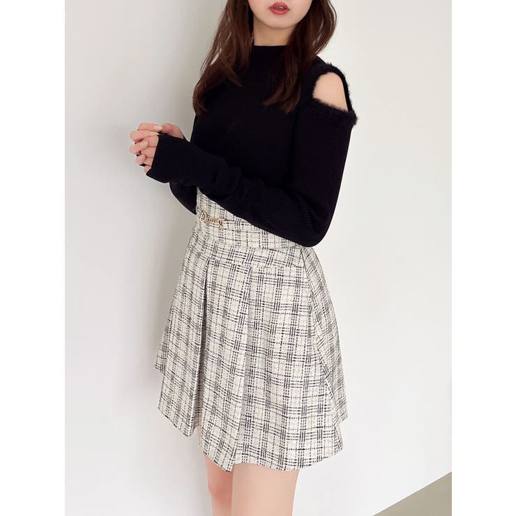 【20周年記念復刻！】オープンエコファースリーブニットトップス | dazzlin | 詳細画像10 