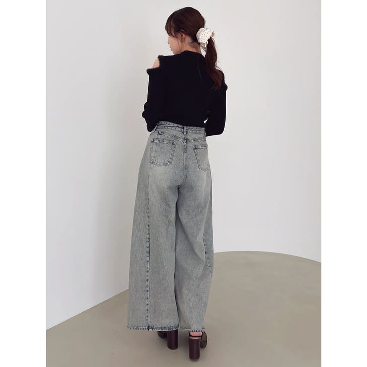 【20周年記念復刻！】オープンエコファースリーブニットトップス | dazzlin | 詳細画像20 