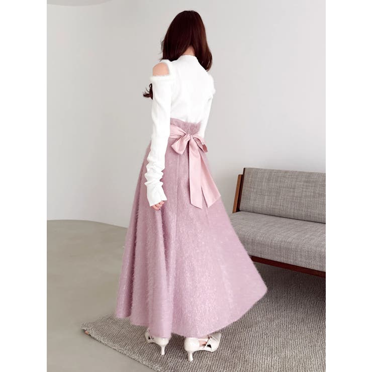 【20周年記念復刻！】オープンエコファースリーブニットトップス | dazzlin | 詳細画像34 