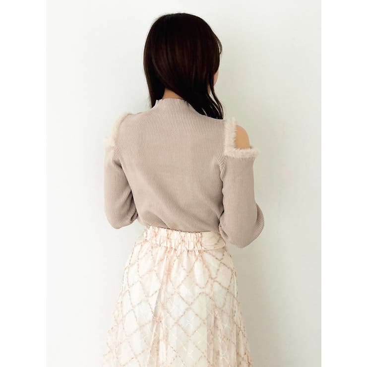 【20周年記念復刻！】オープンエコファースリーブニットトップス | dazzlin | 詳細画像40 