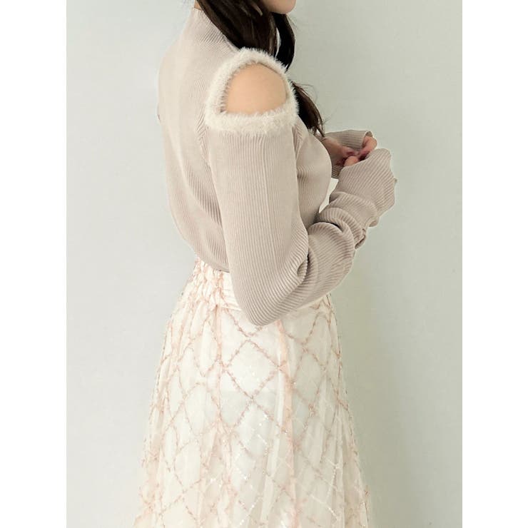 【20周年記念復刻！】オープンエコファースリーブニットトップス | dazzlin | 詳細画像41 