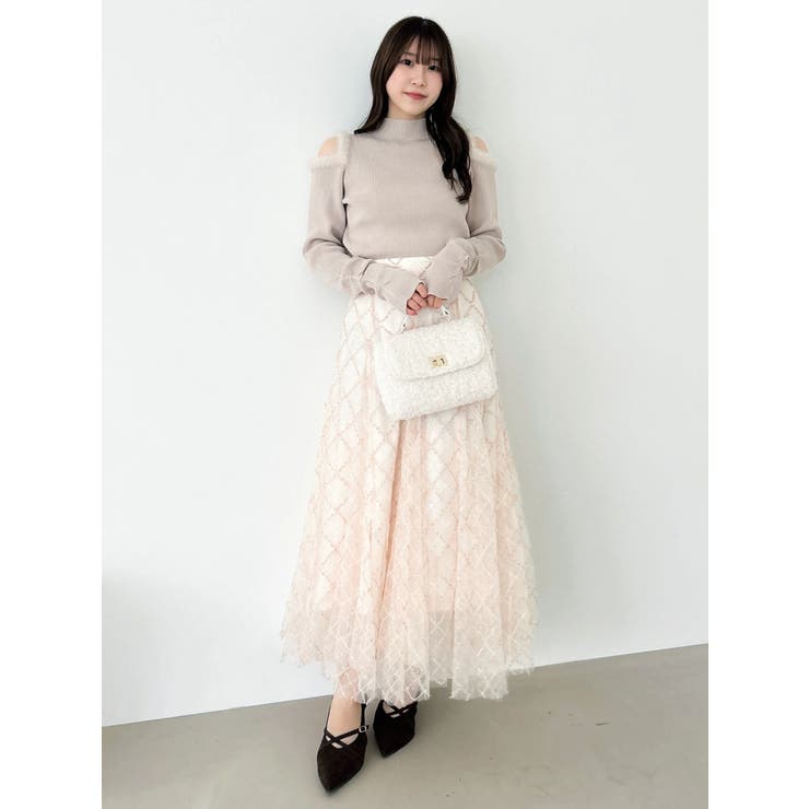 【20周年記念復刻！】オープンエコファースリーブニットトップス | dazzlin | 詳細画像43 