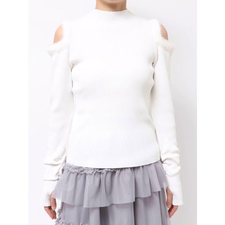 【20周年記念復刻！】オープンエコファースリーブニットトップス | dazzlin | 詳細画像45 