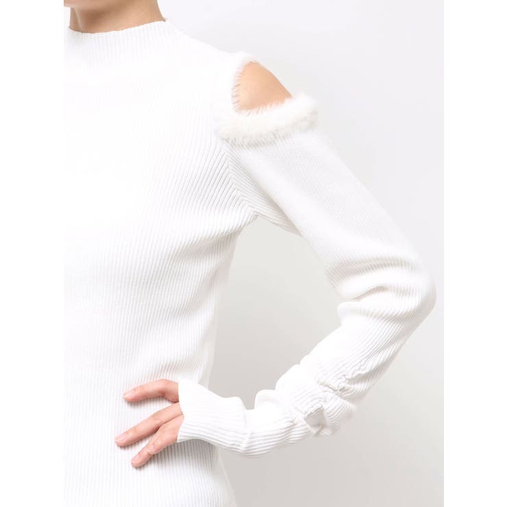 【20周年記念復刻！】オープンエコファースリーブニットトップス | dazzlin | 詳細画像49 