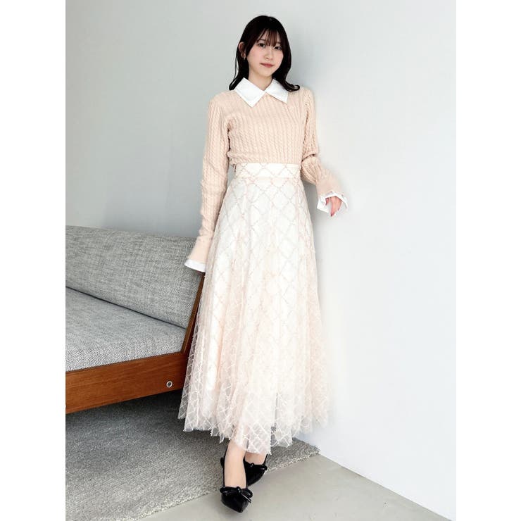 【20周年記念復刻！】ケーブルシャツドッキングニット | dazzlin | 詳細画像19 