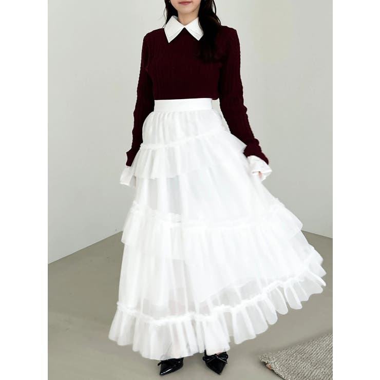 【20周年記念復刻！】ケーブルシャツドッキングニット | dazzlin | 詳細画像26 