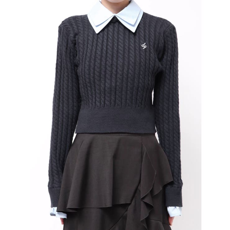 【20周年記念復刻！】ケーブルシャツドッキングニット | dazzlin | 詳細画像38 