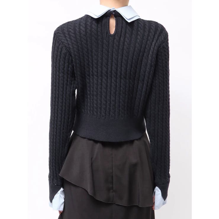 【20周年記念復刻！】ケーブルシャツドッキングニット | dazzlin | 詳細画像40 